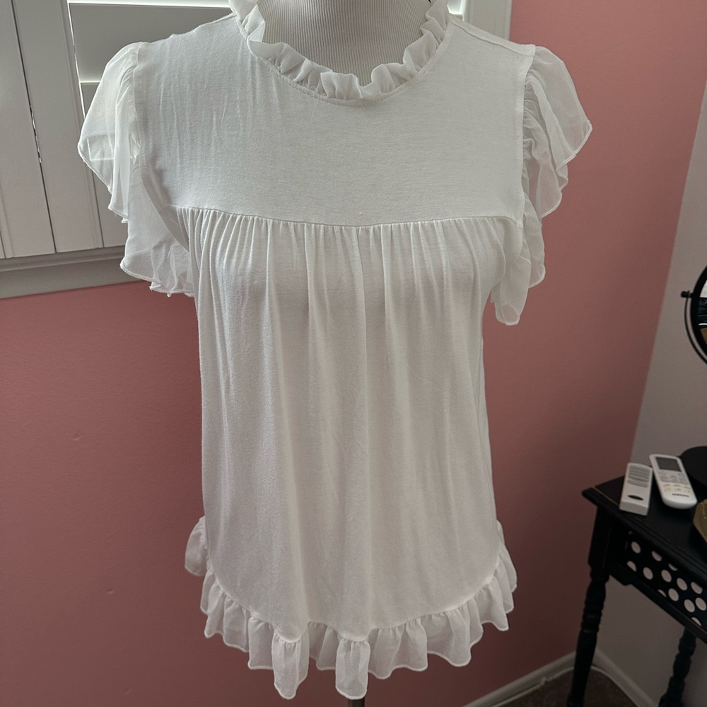 Kim and Cami Size M White Shirt - Picture 4 of 5